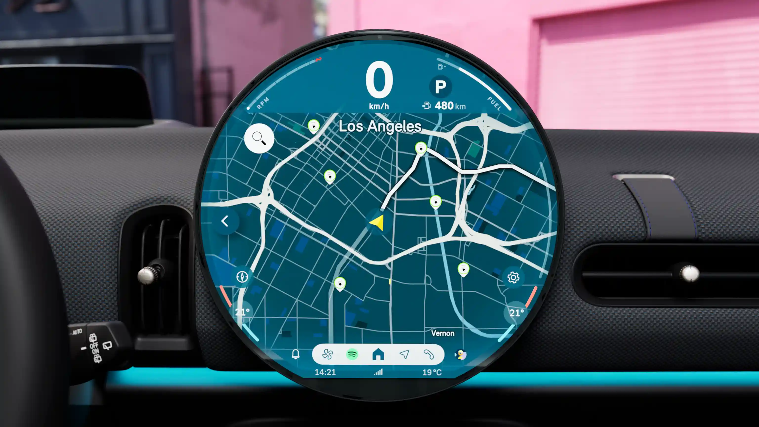 MINI Cooper cu 3 uşi - Video ecran OLED