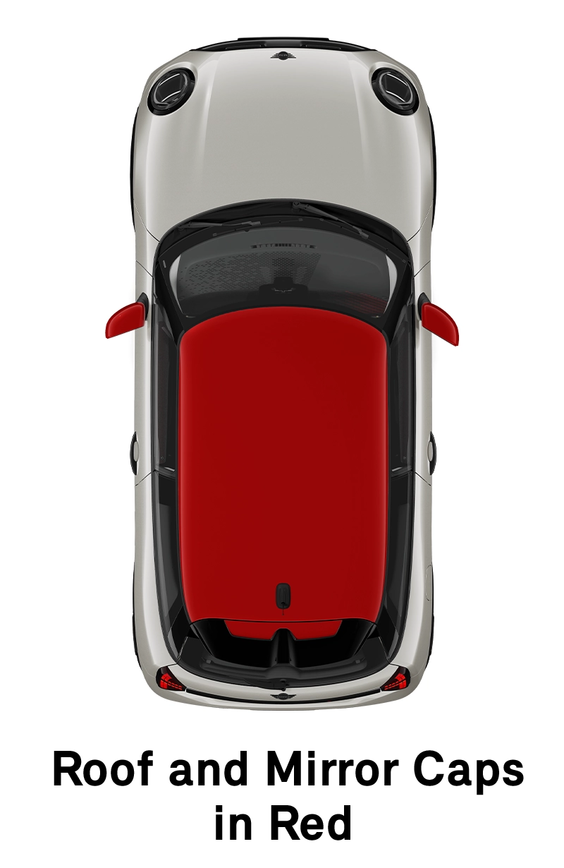  MINI - echipamente - stilul jcw - plafon în roşu