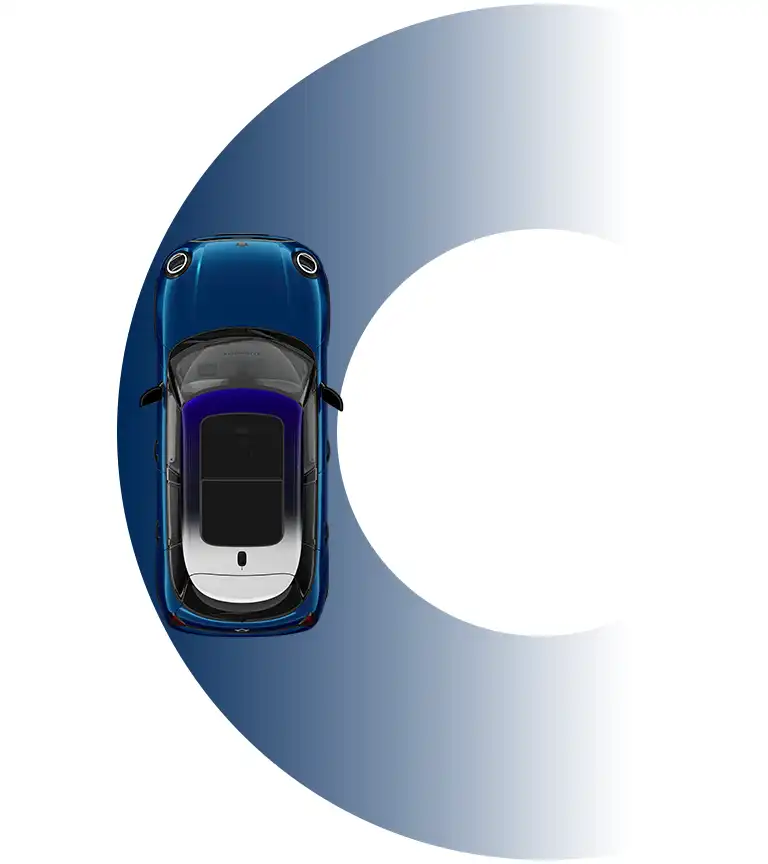 MINI Cooper cu 5 uşi - Raza de bracare