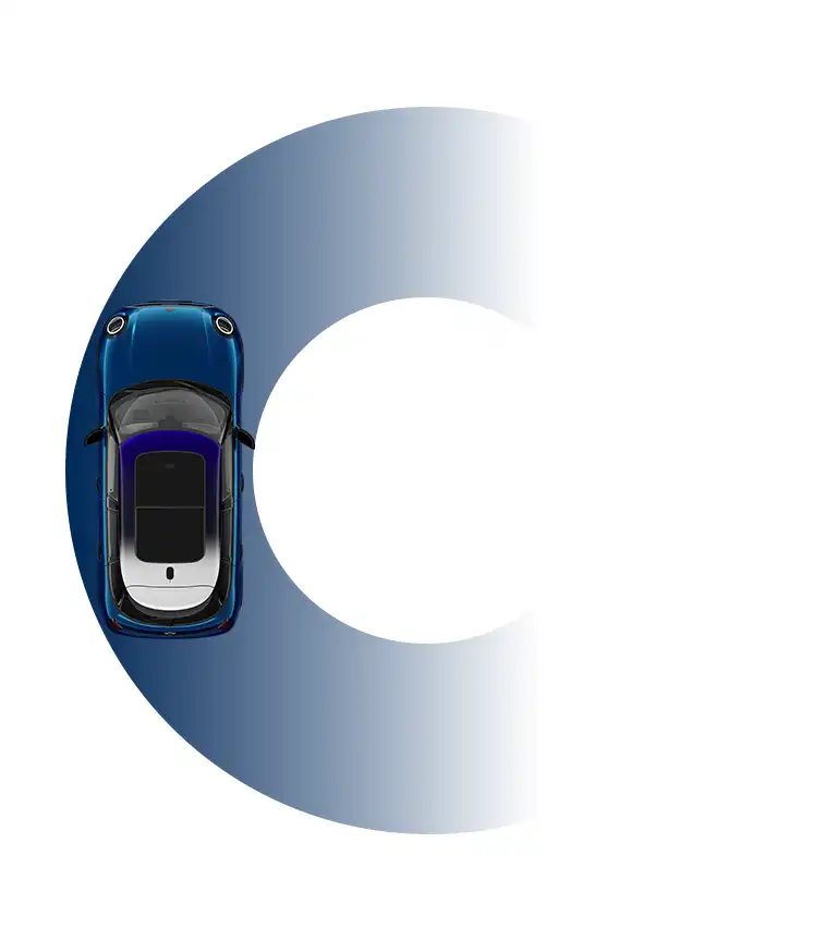MINI Cooper cu 5 uşi - Raza de bracare