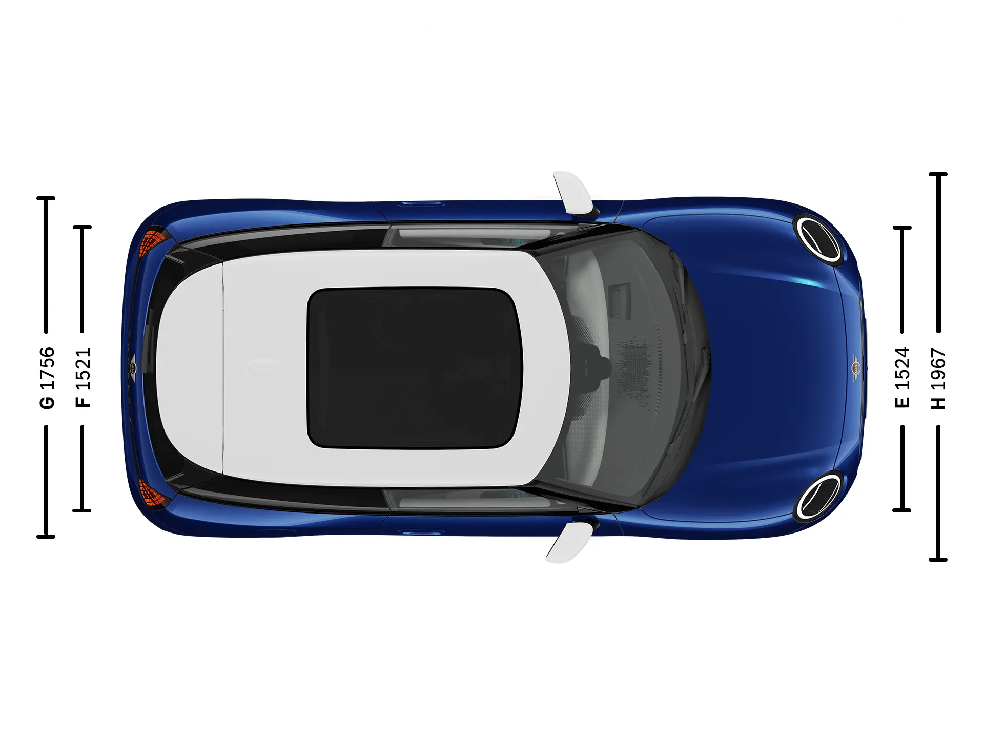 MINI Cooper integral electric Dimensiuni plafon