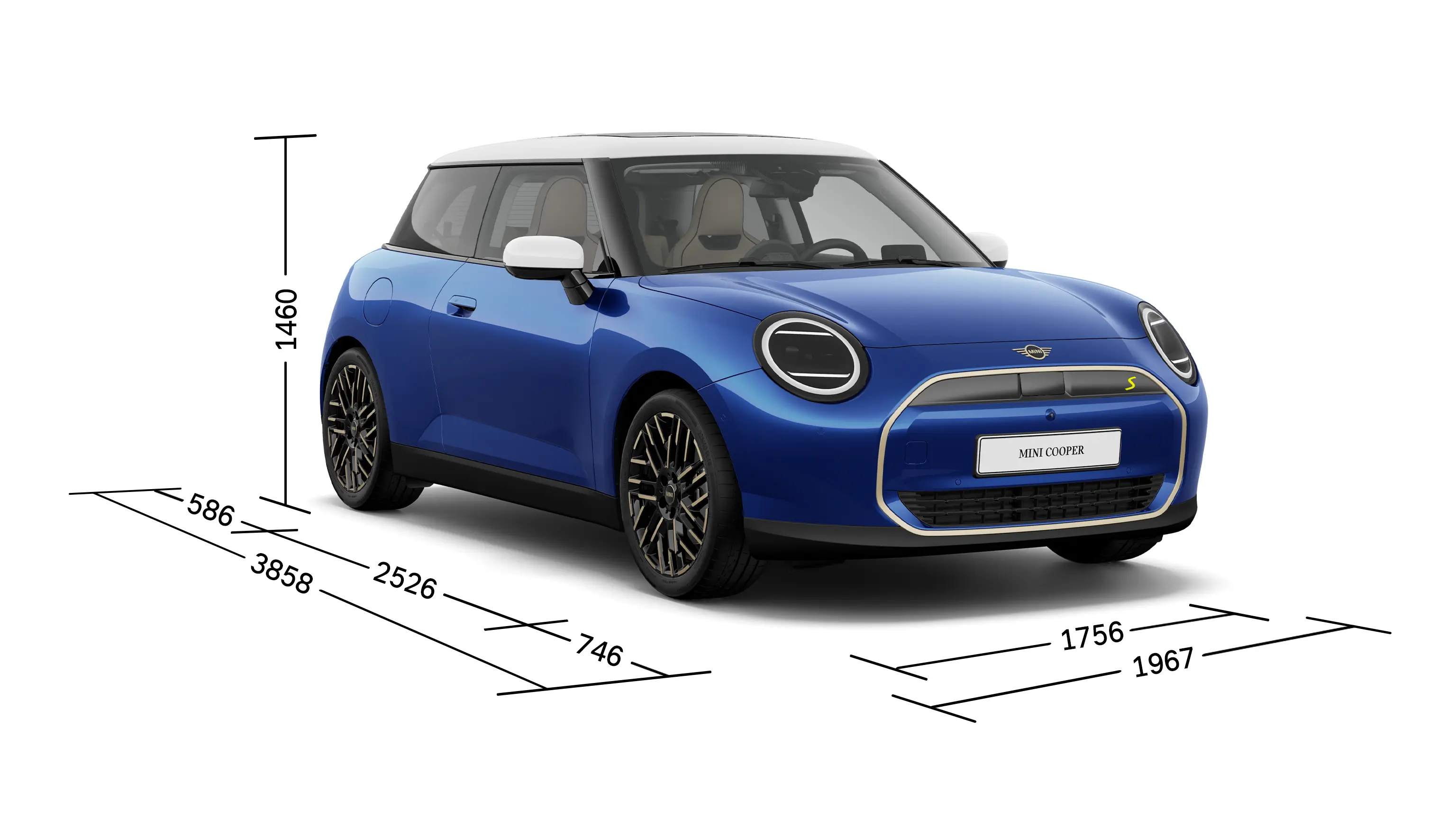 MINI Cooper integral electric - Dimensiuni