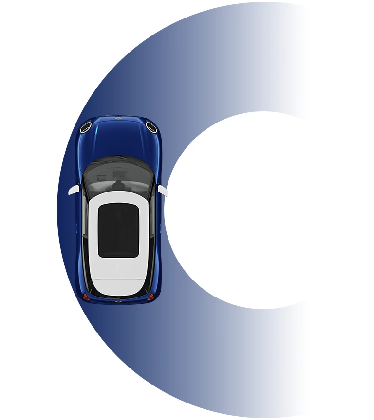 MINI Cooper integral electric - Rază de bracare