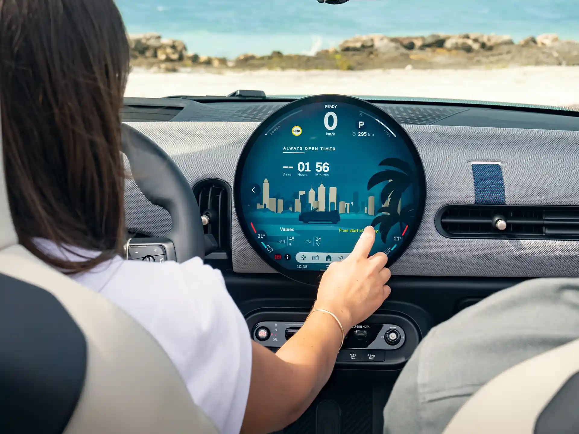 MINI Cooper Cabrio - Ecran OLED rotund