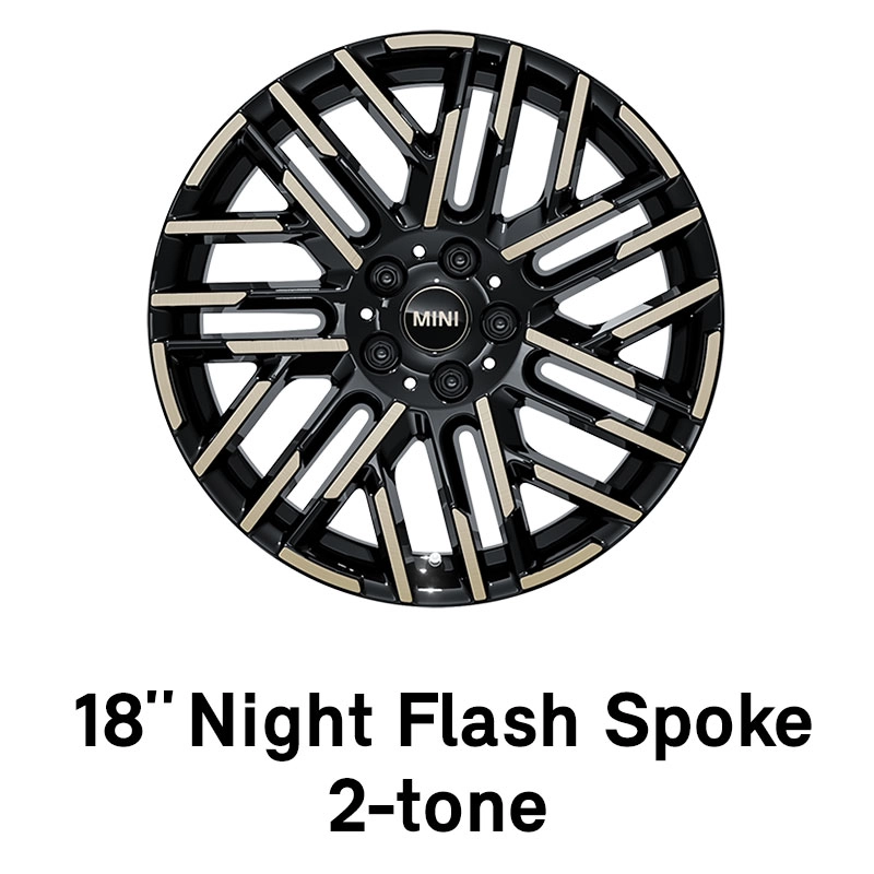 MINI - echipamente - night flash spoke de 18” în 2 tonuri