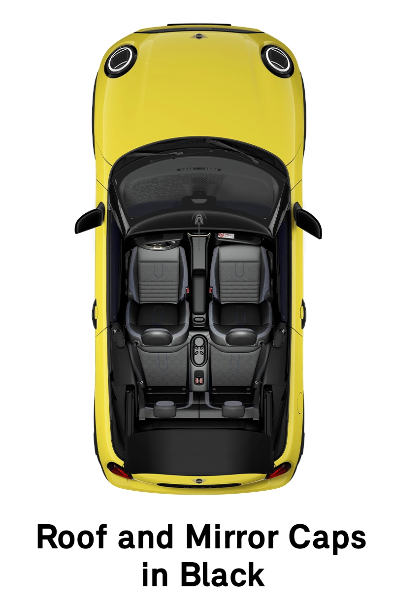 MINI - echipamente - stilul classic - plafonul şi capacele pentru oglinzi în negru
