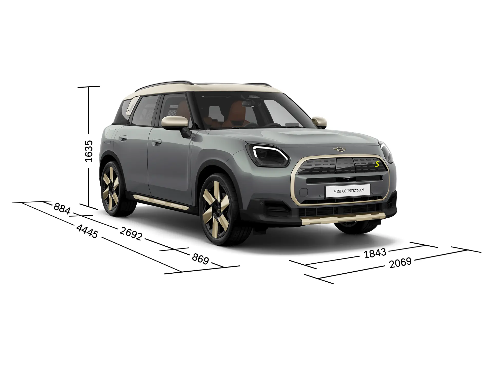 MINI Countryman integral electric - Dimensiuni