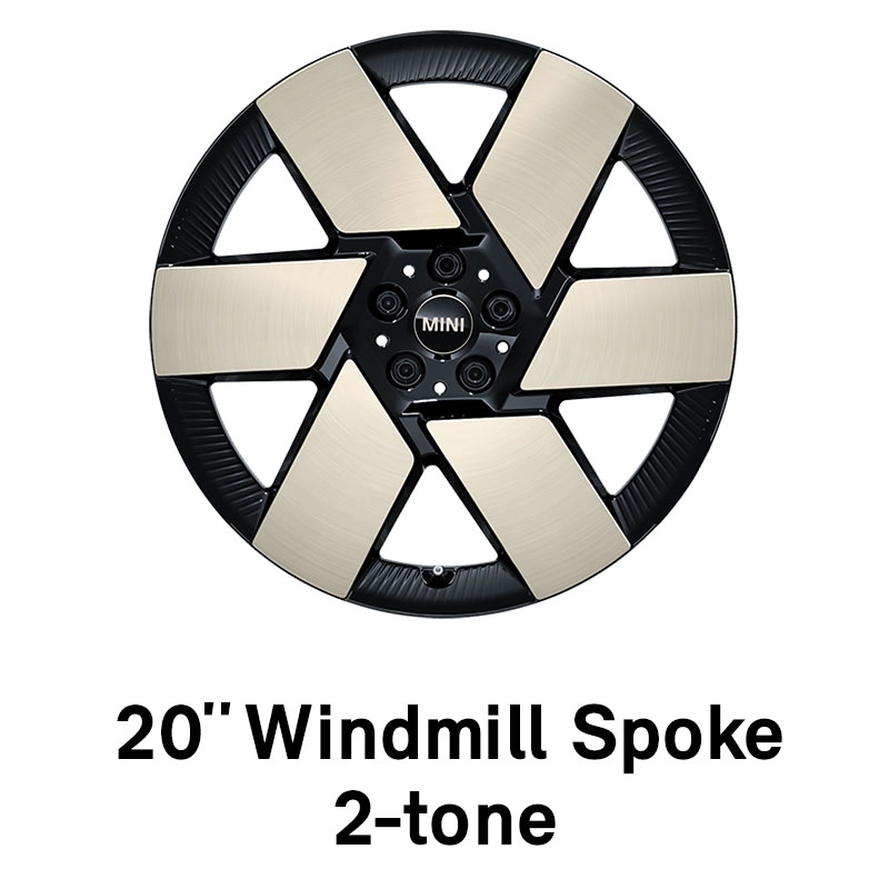 MINI - echipamente - jante de 20” Windmill spoke în 2 tonuri