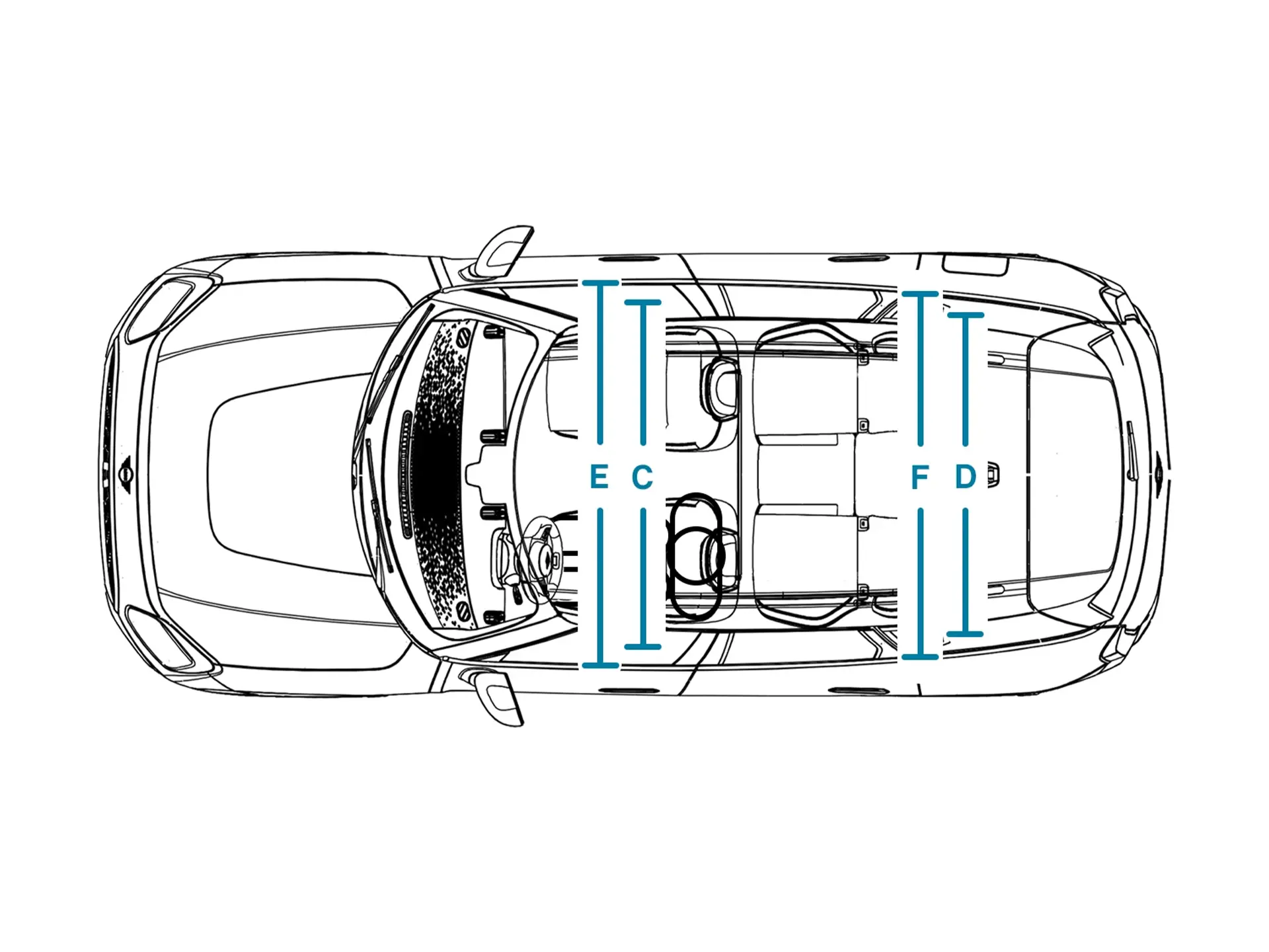 MINI Countryman - Dimensiuni interior plafon