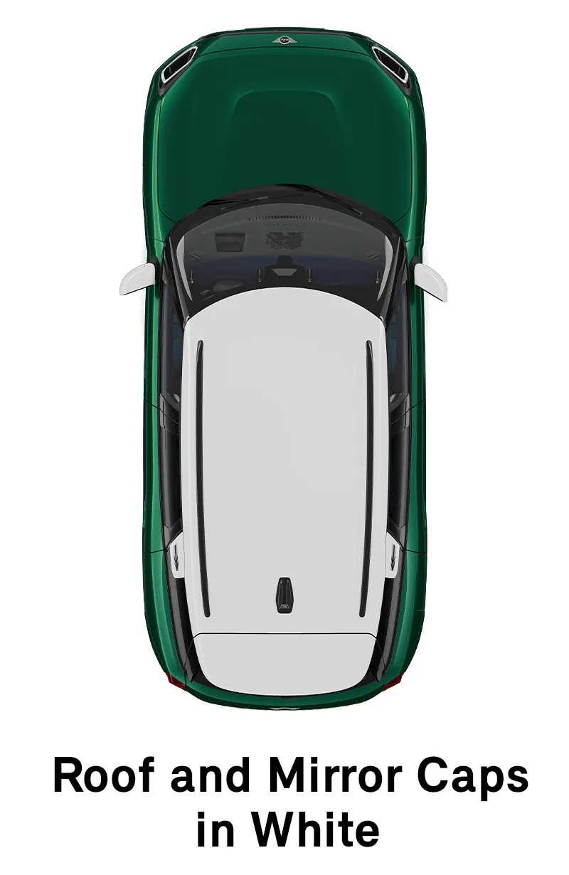  MINI - echipamente - stilul classic - plafonul şi capacele pentru oglinzi în alb