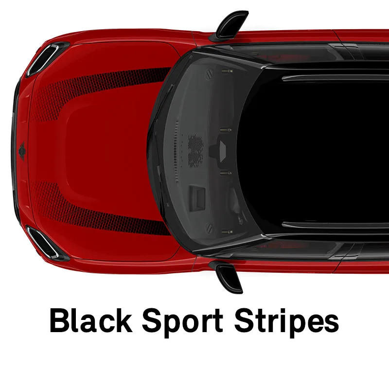  MINI - echipamente - stilul jcw - dungi sport decorative în negru