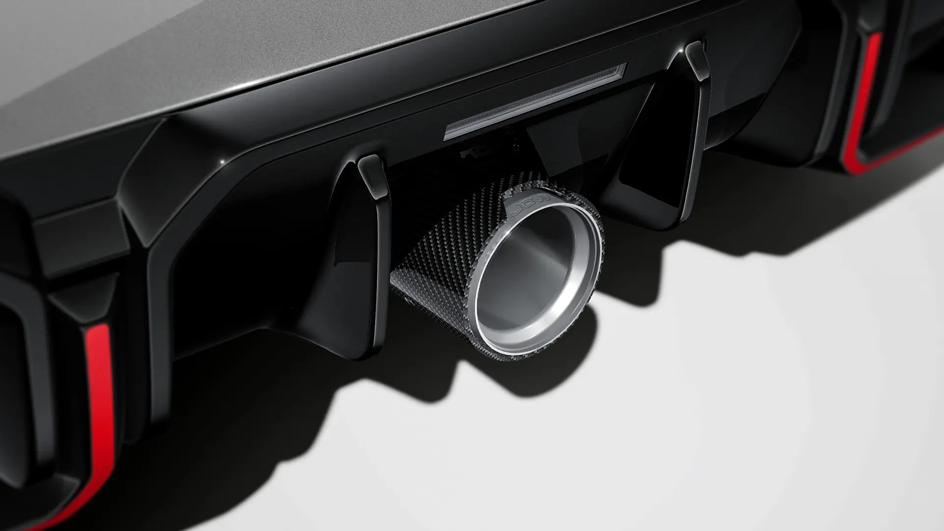 Accesorii JCW - Difuzor spate JCW lucios.