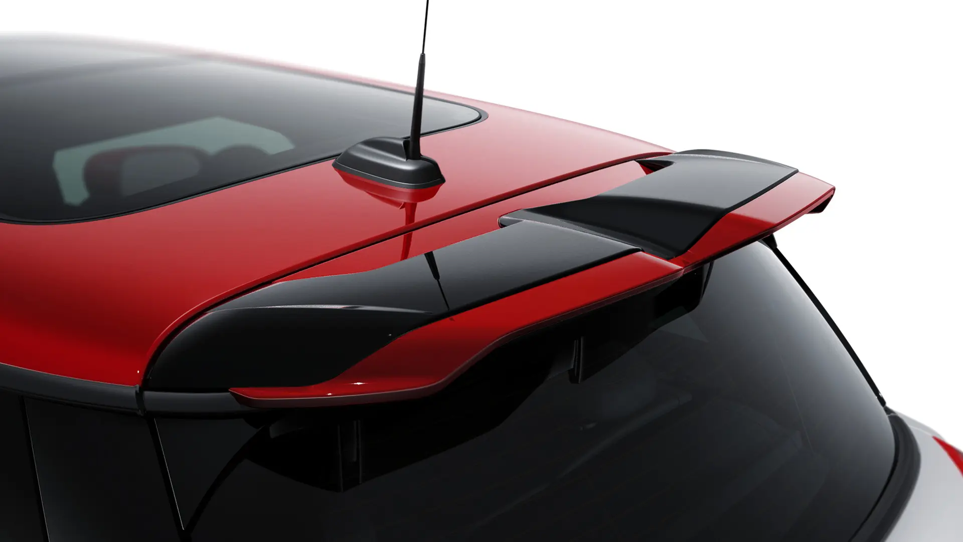 JCW Accesorii - Accesorii JCW pentru spoiler de plafon în roşu chili