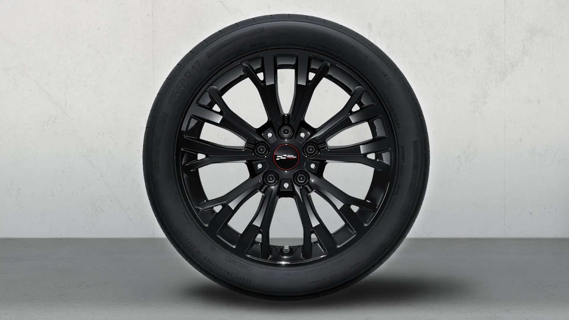 Jante John Cooper Works din aliaj Sprint Spoke de 17“, tip 962, set complet în Jet Black.
