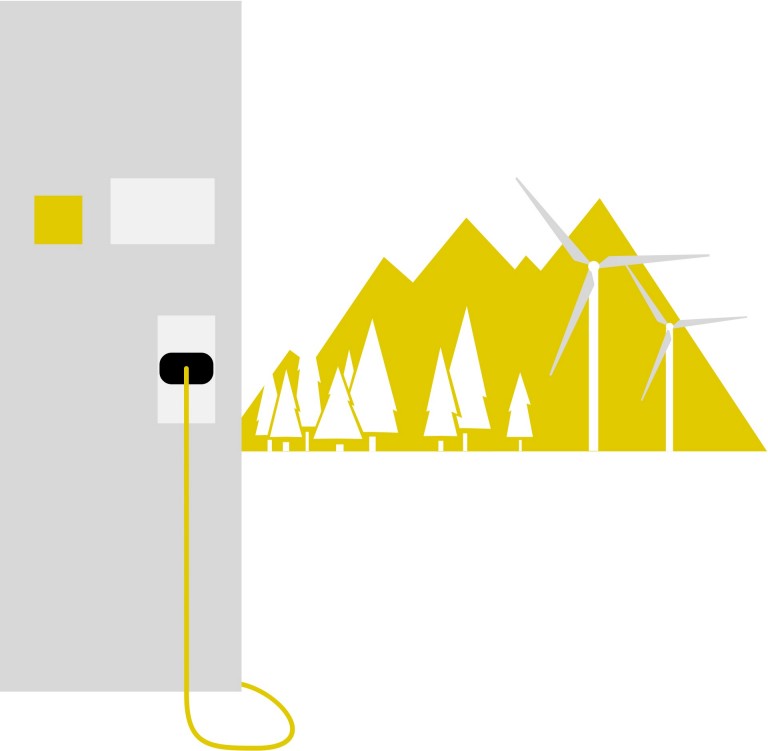 electromobilitatea mini – încărcare – ilustraţie