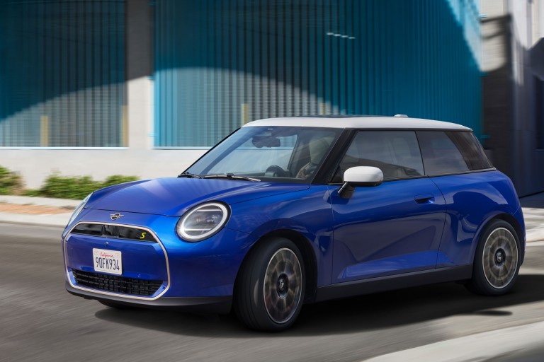 MINI pur electric - experienţă de condus - aerodinamică