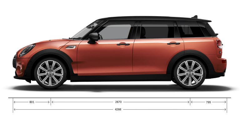 MINI Cooper – Imagine din partea laterală – dimensiuni