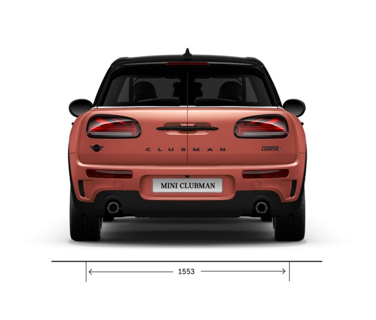 MINI Cooper – Imagine din partea din spate – dimensiuni