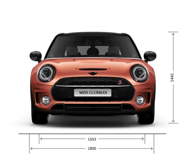 MINI Cooper – Imagine din partea frontală – dimensiuni