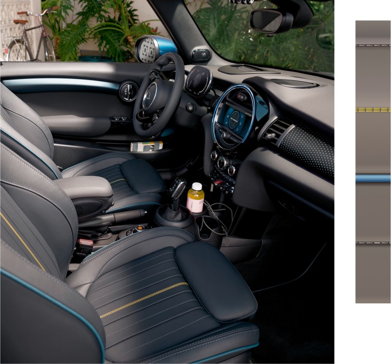 MINI Cabrio „Sidewalk Edition” – interior – tapiţerie şi habitaclu