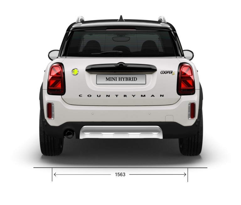 MINI Cooper SE Countryman All4 – Imagine din partea din spate – dimensiuni