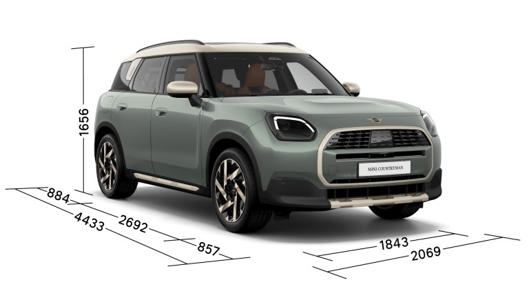 MINI Countryman - Dimensiuni - trei sferturi